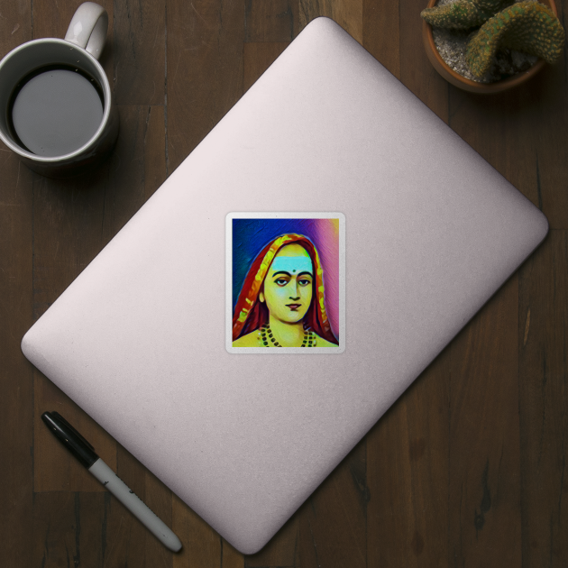 Adi Shankara Colourful Portrait | Adi Shankara Artwork 6 by JustLit